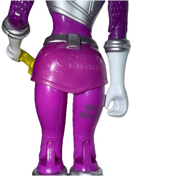 Bundle Of 4 Power Ranger 5” Action Figures Green Purple Dino, Blue Red Ninja - Picture 11 of 13